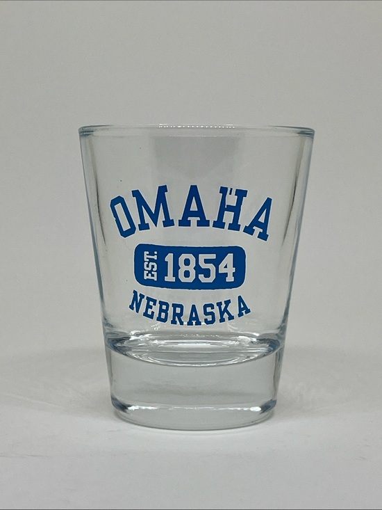 Other - Omaha Nebraska Blue Glass Shot Glass